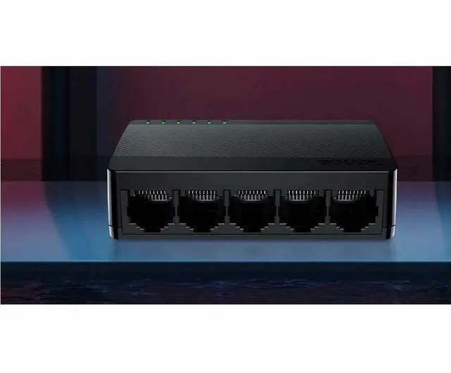 Alt view image 10 of 13 - Tenda 5 Port Gigabit Ethernet Network Switch - Ethernet Splitter | Plug & Play | Fanless | Sturdy Metal w/ Shielded Ports | Traffic Optimization | Unmanaged | Limited Lifetime Protection(SG105M)