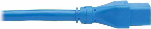 Alt view image 6 of 8 - Eaton Tripp Lite Series Power Extension Cord, C20 to C19 - Heavy-Duty, 20A, 250V, 12 AWG, 2 ft. (0.6 m), Blue - For Server Chassis, Server, Router, Network Device, UPS, PDU, Network Switch - 12 Gauge