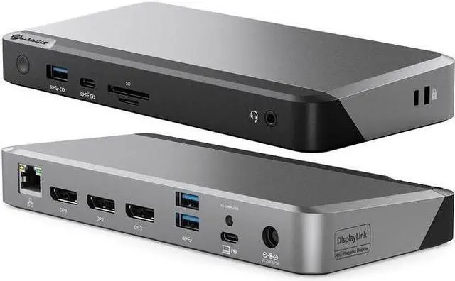Alt view image 11 of 18 - ALOGIC Triple 4K Display Universal 100W Docking Station DUPRDX3WW