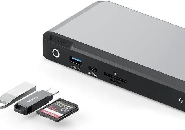 Alt view image 12 of 18 - ALOGIC Triple 4K Display Universal 100W Docking Station DUPRDX3WW