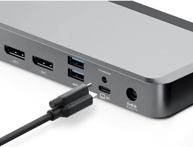 Alt view image 15 of 18 - ALOGIC Triple 4K Display Universal 100W Docking Station DUPRDX3WW