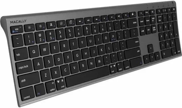 Alt view image 7 of 9 - Macally Premium Bluetooth Keyboard And Mouse For Mac | Compatible Apple Wireless Keyboard And Mouse Combo (110 Keys Multi-Device Rechargeable) Keyboard Mouse For Macbook Pro/Air And Imac - Space Gray