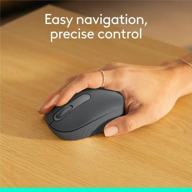 Alt view image 3 of 7 - Logitech M196 Bluetooth Wireless Mouse, Compact and Portable Mouse for Laptops, Tablets and More, 12-Month Battery, Smooth Tracking, Compatible With PC and Mac, Windows and macOS (Graphite) - Optical