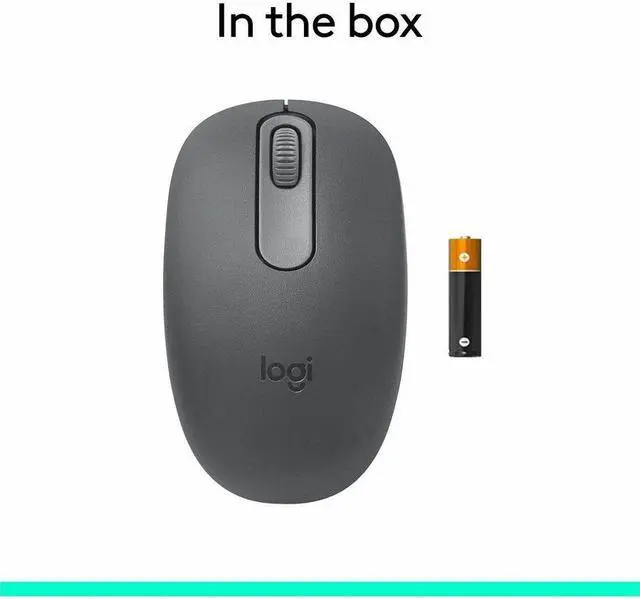 Alt view image 6 of 7 - Logitech M196 Bluetooth Wireless Mouse, Compact and Portable Mouse for Laptops, Tablets and More, 12-Month Battery, Smooth Tracking, Compatible With PC and Mac, Windows and macOS (Graphite) - Optical