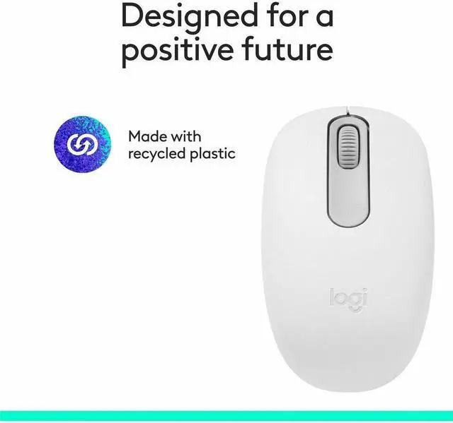 Alt view image 4 of 7 - Logitech M196 Bluetooth Wireless Mouse, Compact and Portable Mouse for Laptops, Tablets and More, 12-Month Battery, Smooth Tracking, Compatible With PC and Mac, Windows and macOS (Off-white) - Optical
