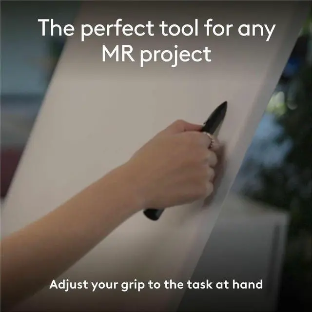 Alt view image 4 of 14 - Logitech MX Ink Mixed-Reality (MR) Stylus, wireless pen controller, high precision and pressure sensitive, for Meta Quest 2, Meta Quest 3, Meta Quest 3S - Replaceable Stylus Tip - Plastic - Black - VR