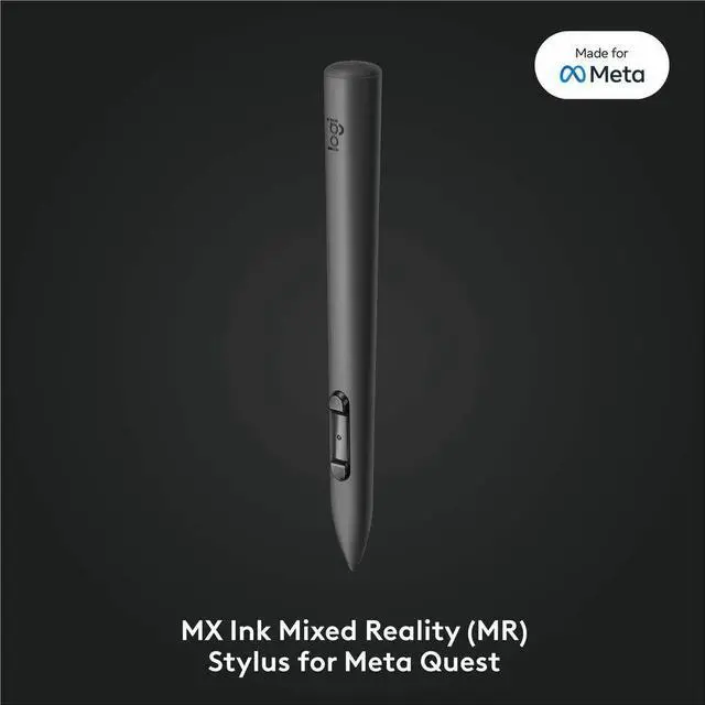 Alt view image 5 of 14 - Logitech MX Ink Mixed-Reality (MR) Stylus, wireless pen controller, high precision and pressure sensitive, for Meta Quest 2, Meta Quest 3, Meta Quest 3S - Replaceable Stylus Tip - Plastic - Black - VR