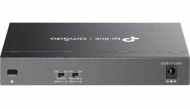 Alt view image 5 of 9 - Tp Link TP-Link Omada 6-Port Gigabit Desktop Switch with 3-Port PoE+ and 1-Port PoE++ - 6 Ports - Gigabit Ethernet - 10/100/1000Base-T - 2 Layer Supported - 71.46 W Power Consumption - DS106GPP