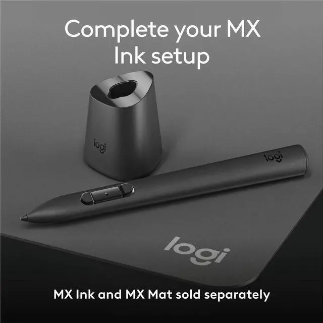 Alt view image 3 of 8 - Logitech MX Mat for MX Ink Mixed Reality (MR) Stylus - Meta Quest 2, Meta Quest 3, Meta Quest 3S - Drawing, Table - 16.54" Length x 23.43" Width x 0.070" Depth - Polycarbonate, Natural