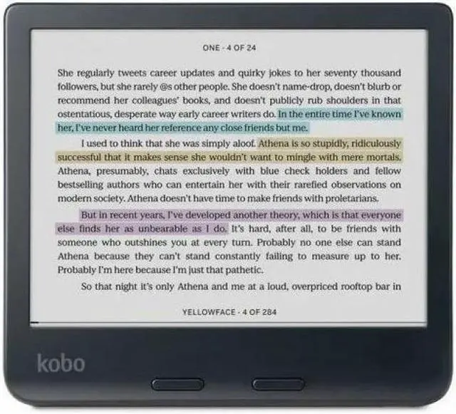 Alt view image 7 of 7 - Kobo Libra Colour Digital Text Reader - ePub, EPUB 3, FlePub, PDF, MOBI, TXT, HTML, RTF, CBZ, CBR - JPEG, BMP, GIF, TIFF, PNG - 7" Display - 32 GB Flash - 24000 Books