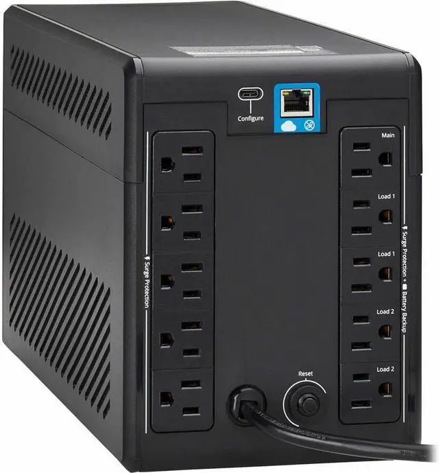 Alt view image 2 of 7 - Tripp Lite SmartPro LCD 120V 1000VA 500W Line-Interactive UPS SMART1000LCDTNC