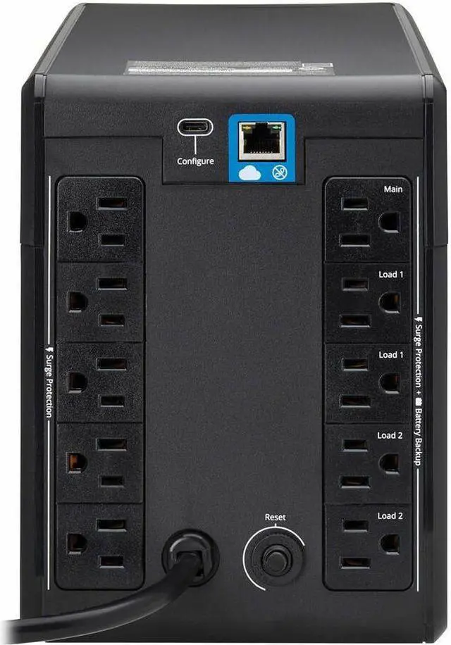 Alt view image 3 of 7 - Tripp Lite SmartPro LCD 120V 1000VA 500W Line-Interactive UPS SMART1000LCDTNC
