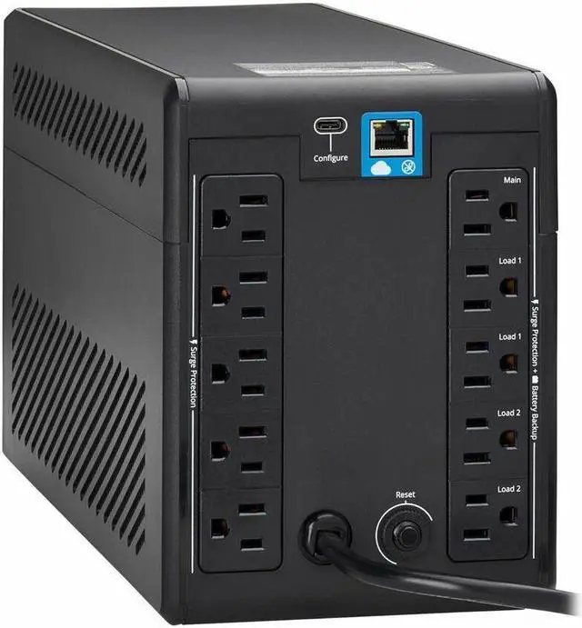 Alt view image 4 of 7 - Tripp Lite series 750VA 500W 120V Line-Interactive Cloud-Connected UPS