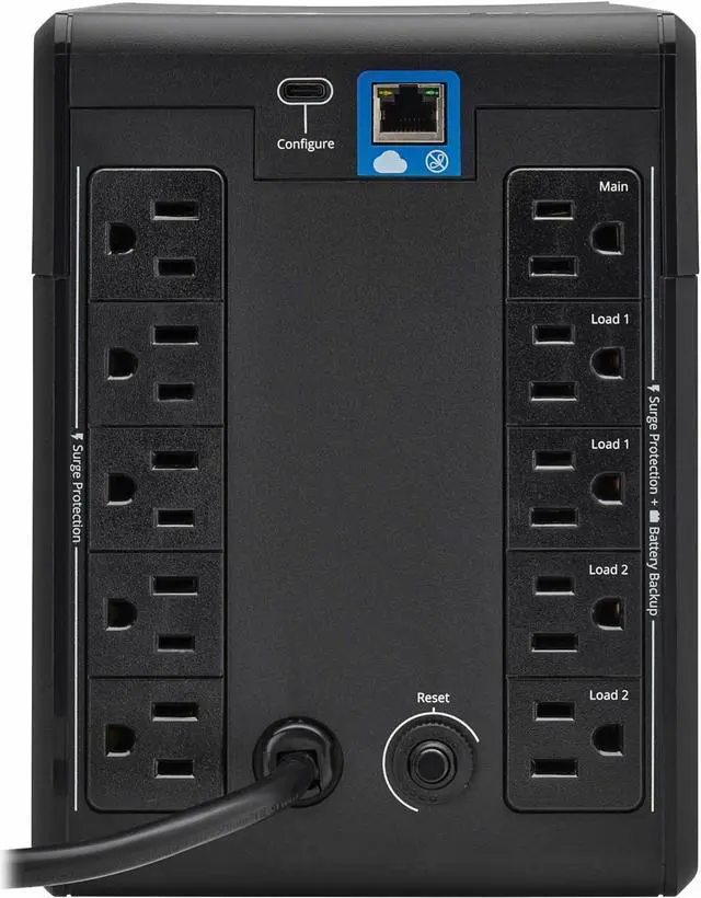 Alt view image 5 of 7 - Tripp Lite series 750VA 500W 120V Line-Interactive Cloud-Connected UPS