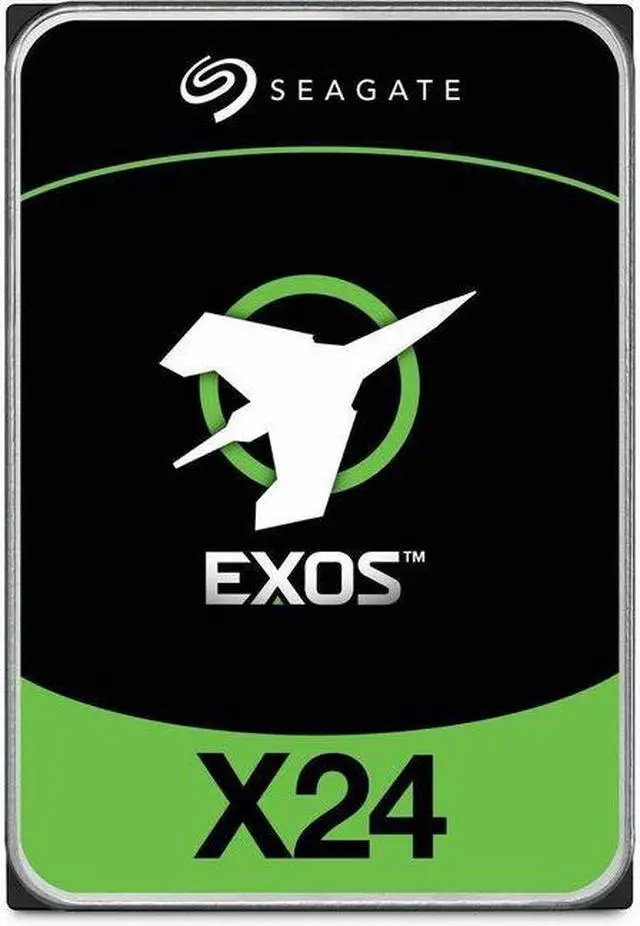 Main image of Seagate Exos X24 ST24000NM001H 24 TB Hard Drive - 3.5" Internal - SATA (SATA/600) - Conventional Magnetic Recording (CMR) Method - Storage Array Device Supported - 7200rpm - Hot Pluggable - 5 Yea