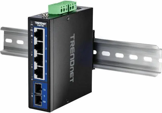 Alt view image 15 of 16 - TRENDnet 5-Port Hardened Industrial Gigabit DIN-Rail Switch, TI-G51SC