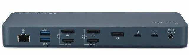 Alt view image 7 of 15 - Kensington SD5900T Docking Station - for Notebook/Smartphone/Monitor/AirPod/Smartwatch/Solid State Drive/Memory Card Reader - Charging Capability - Memory Card Reader - SD, microSD - 149.10 W - Thunde