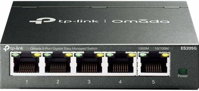 Main image of TP-Link Omada 5-Port Gigabit Easy Managed Switch - 5 Ports - Manageable - Gigabit Ethernet - 10/100/1000Base-T - 2 Layer Supported - Twisted Pair - Desktop, Wall Mountable