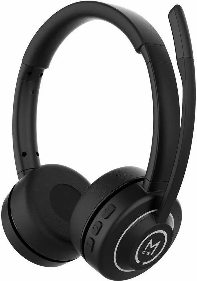 Alt view image 2 of 13 - M360 Sanctuary Wireless Noise Canceling UC Headset w/ Boom Mic - HS6750ANC - UC Compatible - Stereo - Bluetooth - Over-the-head, On-ear - Binaural - Supra-aural - Adjustable Noise Canceling Microphone
