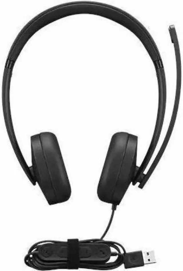 Alt view image 3 of 12 - Lenovo USB-A Wired Stereo Headset Gen 2