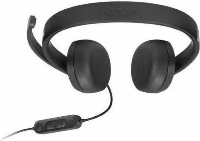 Alt view image 4 of 12 - Lenovo USB-A Wired Stereo Headset Gen 2