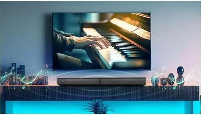 Alt view image 6 of 11 - ROCWARE S22 Sound Bar Speaker - 50 W RMS - Wall Mountable - Tabletop - 110 Hz to 16 kHz