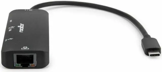 Alt view image 7 of 9 - Rocstor Premium USB Type-C 4-in-1 4K Multiport Adapter - for Desktop PC/Notebook/Tablet/Smartphone/Monitor - Charging Capability - USB Type C - 4K @ 60Hz, 4K, 4K UHD - 3840 x 2160 - 2 x USB Ports - 1