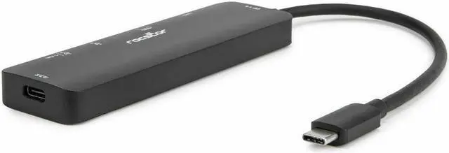Alt view image 4 of 9 - Rocstor Premium Docking Station - for Desktop PC/Notebook/Tablet/Smartphone/Monitor/Projector/Memory Card Reader - Charging Capability - Memory Card Reader - microSD, SD - USB Type C - 4K @ 60Hz, 4K,