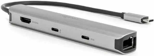 Main image of Rocstor Premium Slim Docking Station - for Desktop PC/Notebook/Tablet/Smartphone/Monitor/Mouse/Keyboard - Charging Capability - Memory Card Reader - SD, microSD - USB Type C - 4K @ 60Hz, 4K - 3840 x 2