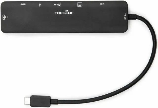 Alt view image 5 of 9 - Rocstor Premium Docking Station - for Desktop PC/Notebook/Monitor/Smartphone/Memory Card Reader - Charging Capability - Memory Card Reader - SD, microSD - USB Type C - 4K @ 60Hz, 4K UHD, 4K - 3840 x 2