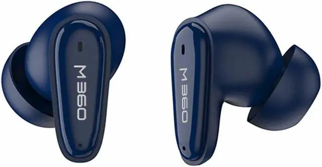 Alt view image 3 of 7 - m360 TW1800L Nemesis True Wireless Earbuds - Bluetooth Headphones with Microphone - 20H Playtime - Blue - Hi-Fi Stereo - 10mm Graphene Drivers - Magnetic Charging Case - Waterproof IPX5 - BT Version 5