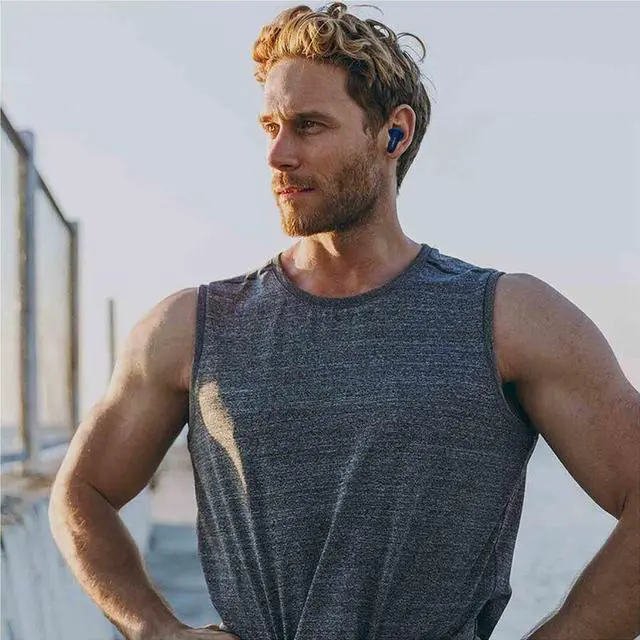 Alt view image 5 of 7 - m360 TW1800L Nemesis True Wireless Earbuds - Bluetooth Headphones with Microphone - 20H Playtime - Blue - Hi-Fi Stereo - 10mm Graphene Drivers - Magnetic Charging Case - Waterproof IPX5 - BT Version 5