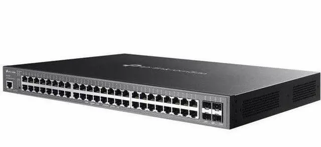 Main image of TP-Link Omada SG3452XMPP Ethernet Switch - 48 Ports - Manageable - Gigabit Ethernet - 10/100/1000Base-T, 10GBase-X - 3 Layer Supported - 913.40 W Power Consumption - 750 W PoE Budget - Twisted Pair, O
