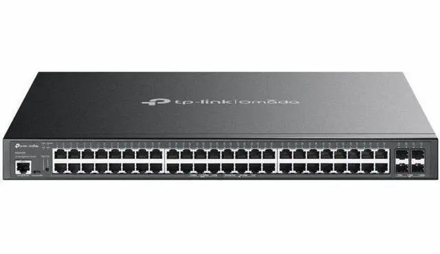 Alt view image 5 of 10 - TP-Link Omada SG3452XMPP Ethernet Switch - 48 Ports - Manageable - Gigabit Ethernet - 10/100/1000Base-T, 10GBase-X - 3 Layer Supported - 913.40 W Power Consumption - 750 W PoE Budget - Twisted Pair, O