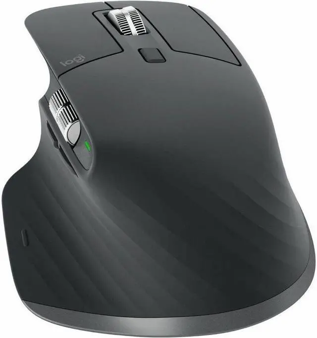 Alt view image 17 of 20 - Logitech MX Master 3S - Wireless Performance Mouse, Ergo, 8K DPI, Track on Glass, Quiet Clicks, USB-C, Bluetooth, Windows, Linux, Chrome  Graphite