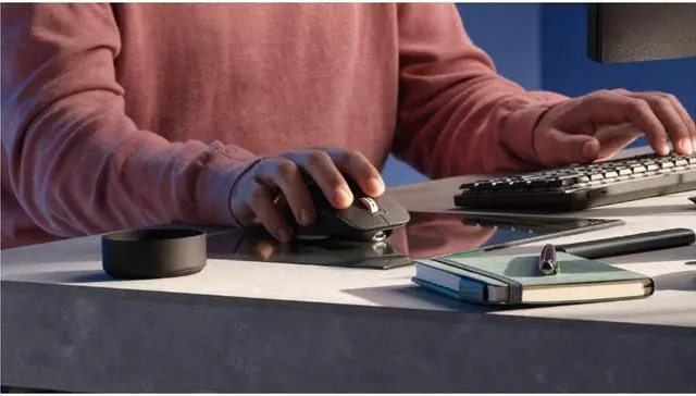 Alt view image 16 of 20 - Logitech MX Master 3S - Wireless Performance Mouse, Ergo, 8K DPI, Track on Glass, Quiet Clicks, USB-C, Bluetooth, Windows, Linux, Chrome  Graphite