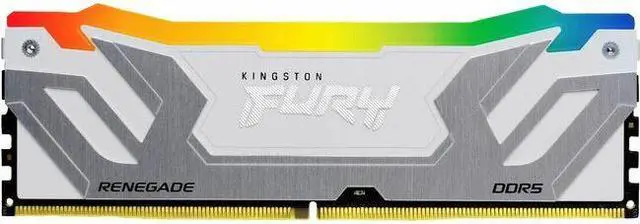 Main image of Kingston FURY Renegade RAM Module - 24 GB - RGB - DDR5-8400/PC5-67200 DDR5 SDRAM - 8400 MHz Single-rank Memory - CL40 - 1.45 V - On-die ECC - Unbuffered - 288-pin - DIMM - Lifetime Warranty