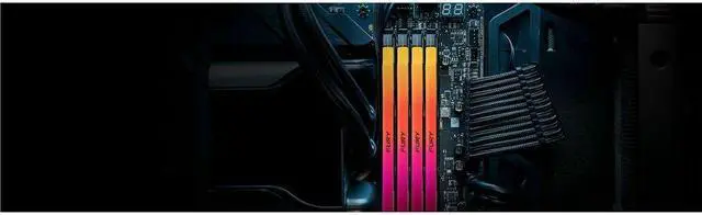 Alt view image 2 of 15 - Kingston FURY Renegade RAM Module - 24 GB - RGB - DDR5-8400/PC5-67200 DDR5 SDRAM - 8400 MHz Single-rank Memory - CL40 - 1.45 V - On-die ECC - Unbuffered - 288-pin - DIMM - Lifetime Warranty