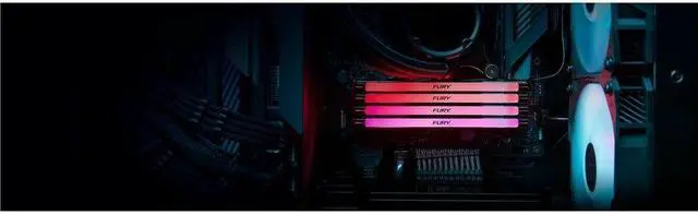 Alt view image 5 of 15 - Kingston FURY Renegade RAM Module - 24 GB - RGB - DDR5-8400/PC5-67200 DDR5 SDRAM - 8400 MHz Single-rank Memory - CL40 - 1.45 V - On-die ECC - Unbuffered - 288-pin - DIMM - Lifetime Warranty