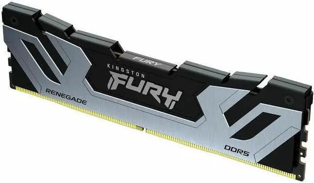 Main image of Kingston FURY Renegade RAM Module - 24 GB - DDR5-8400/PC5-67200 DDR5 SDRAM - 8400 MHz Single-rank Memory - CL40 - 1.45 V - On-die ECC - Unbuffered - 288-pin - DIMM - Lifetime Warranty