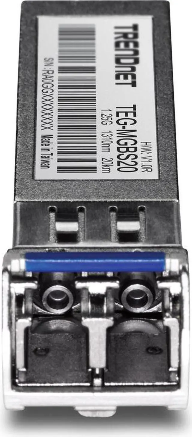 Alt view image 7 of 12 - TRENDnet TEG-MGBS20, SFP Single Mode LC Module (20km)