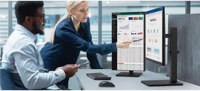 Alt view image 4 of 7 - LG 27'' IPS FHD 100Hz Monitor with Built-in Speakers, 27BA560-B