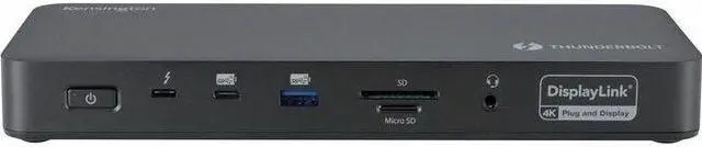 Main image of Kensington SD5910T Docking Station - for Desktop PC/Notebook/Tablet/Smartphone/Monitor/Memory Card Reader/Solid State Drive/Smartwatch - Charging Capability - Memory Card Reader - SD, microSD - 149.10