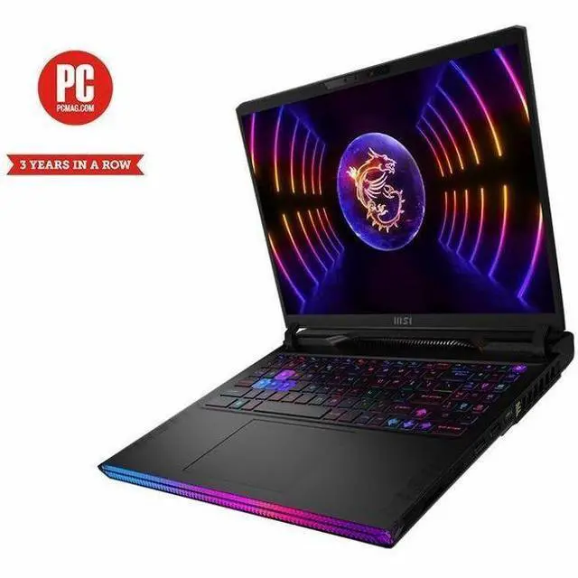 Main image of MSI Raider GE68Hx 16 in 240Hz Gaming Laptop Intel Core i7-14700HX RTX 4060 16GB 1TB+512GB SSD - W11P - Raider 16 inch laptop with 240Hz display panel. Intel core i7 and Nvidia Geforce RTX4060