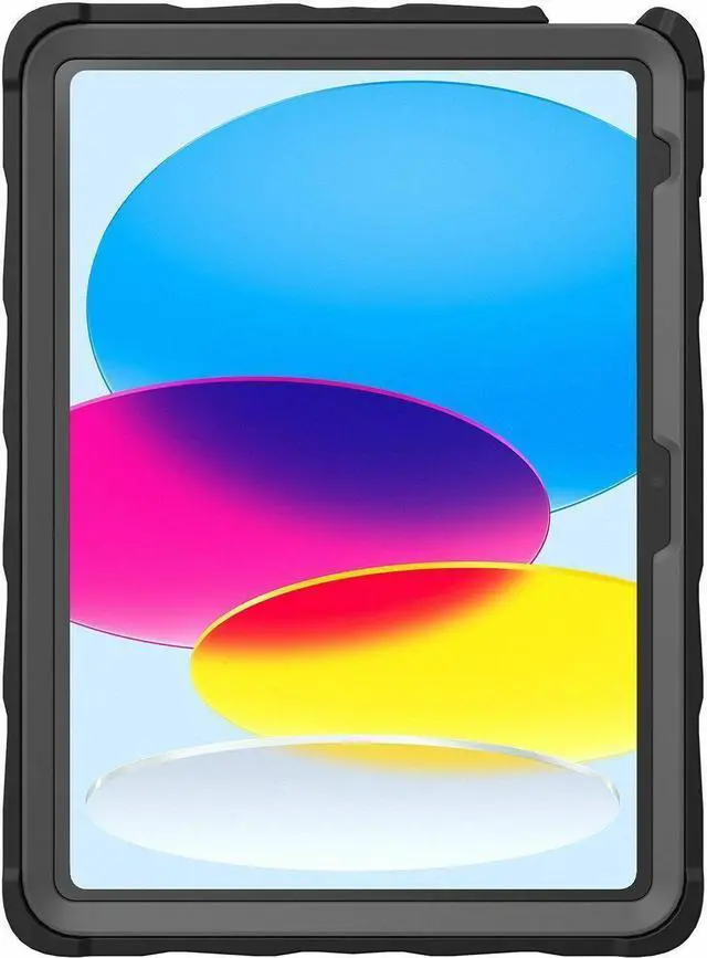 Alt view image 2 of 7 - Gumdrop DropTech Clear for iPad 10th Gen - Black - For Apple iPad (10th Generation) Tablet - Black - Drop Resistant, Dust Resistant, Dirt Resistant, Liquid Resistant, Shock Absorbing - Rugged