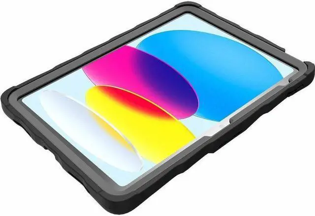 Alt view image 5 of 7 - Gumdrop DropTech Clear for iPad 10th Gen - Black - For Apple iPad (10th Generation) Tablet - Black - Drop Resistant, Dust Resistant, Dirt Resistant, Liquid Resistant, Shock Absorbing - Rugged