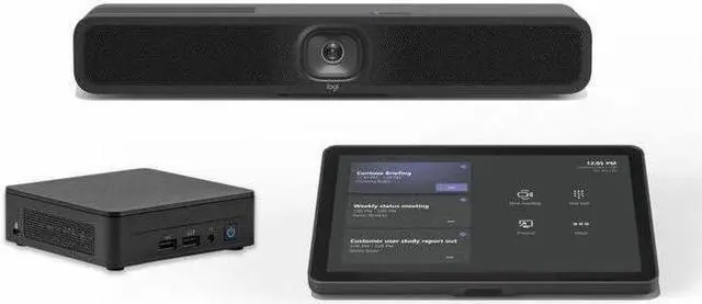 Main image of Logitech Small Microsoft Teams Rooms with Tap + MeetUp 2 + ASUS® NUC - For Video Conferencing - 3840 x 2160 Video (Live) - 4K x Network (RJ-45) - USB - Wireless LAN - Internal Speaker(s) - Int