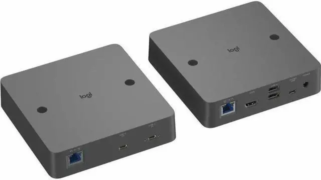 Alt view image 7 of 7 - Logitech Extend - 2 x Network (RJ-45) - 5 x USB - 1 x HDMI Out - 2160p - 4K - 3840 x 2160 - Twisted Pair - Category 6, Category 6a, Category 5e - Notebook, Video Conferencing Camera, Meeting Room, Dis