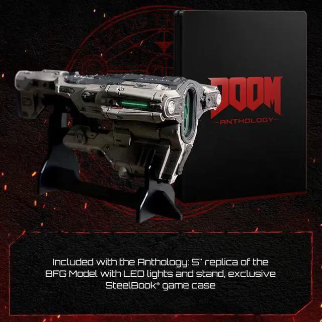 Alt view image 3 of 7 - Doom Anthology Steam - For PC - Rated M+17 (Mature) - First Person Shooter - Includes: Exclusive SteelBook and a 5 inch replica of the BFG