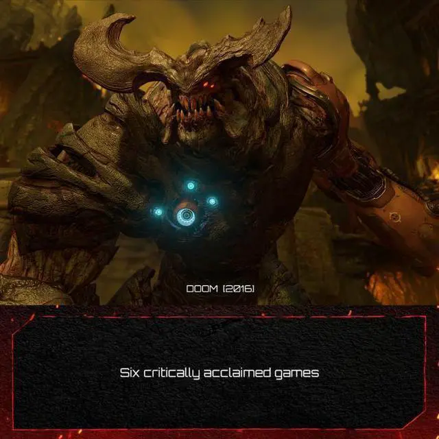 Alt view image 5 of 7 - Doom Anthology Steam - For PC - Rated M+17 (Mature) - First Person Shooter - Includes: Exclusive SteelBook and a 5 inch replica of the BFG